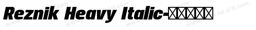 Reznik Heavy Italic字体转换